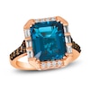 Thumbnail Image 1 of Le Vian Natural Blue Topaz Ring 5/8 ct tw Round 14K Strawberry Gold