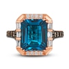 Thumbnail Image 2 of Le Vian Natural Blue Topaz Ring 5/8 ct tw Round 14K Strawberry Gold