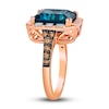 Thumbnail Image 4 of Le Vian Natural Blue Topaz Ring 5/8 ct tw Round 14K Strawberry Gold