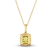 Thumbnail Image 3 of Le Vian Natural Peridot Pendant Necklace 1/3 ct tw Round 14K Honey Gold