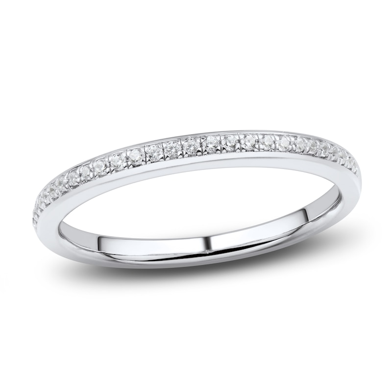 Main Image 1 of Diamond Wedding Band 1/10 ct tw Round 14K White Gold