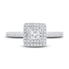 Thumbnail Image 3 of Diamond Engagement Ring 1/3 ct tw Princess/Round 14K White Gold