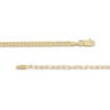 Thumbnail Image 2 of Solid Paperclip & Curb Chain Necklace 14K Yellow Gold 20"