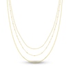 Thumbnail Image 1 of Bead, Rolo & Curb Chain Necklace 14K Yellow Gold 18&quot;