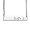 Thumbnail Image 1 of Men's Engravable Bar Necklace Sterling Silver 22&quot;