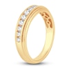 Thumbnail Image 2 of Men's Diamond Wedding Band 1/2 ct tw Round 14K Yellow Gold