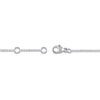 Thumbnail Image 3 of Diamond Initial S Bracelet 1/20 ct tw Round 14K White Gold 7"