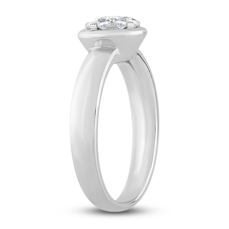 Diamond Engagement Ring 1/3 ct tw Round 14K White Gold