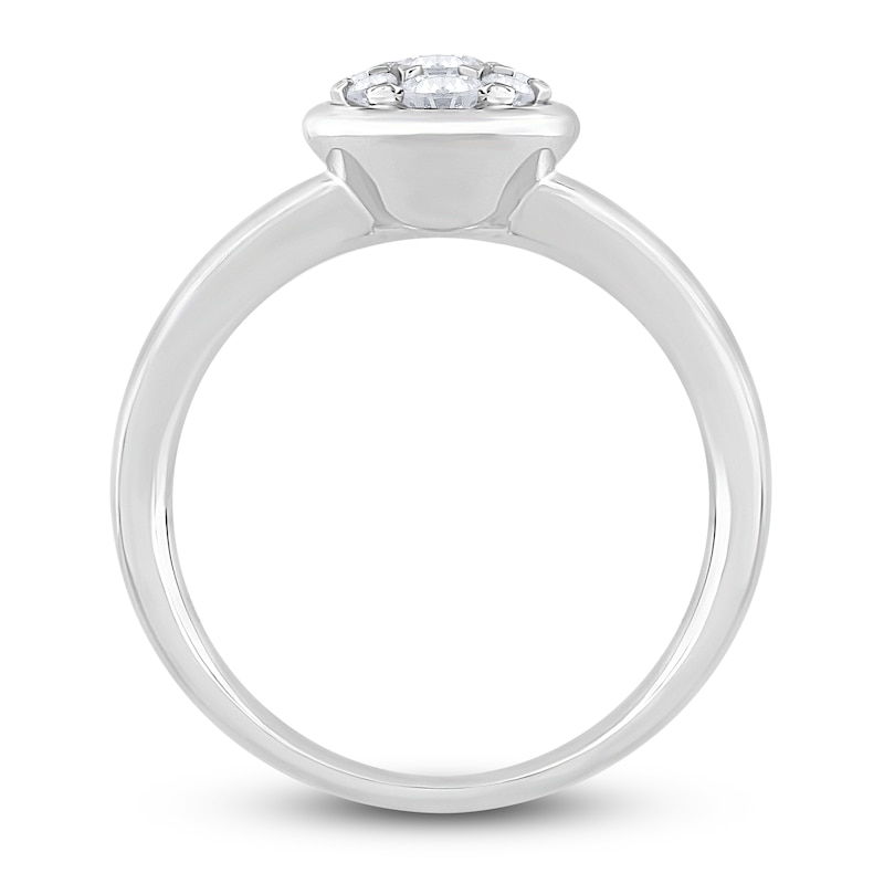 Diamond Engagement Ring 1/3 ct tw Round 14K White Gold