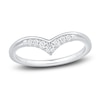 Thumbnail Image 1 of Diamond Contour Anniversary Band 1/8 ct tw 14K White Gold