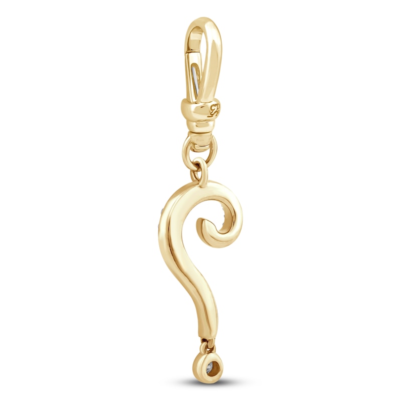 Main Image 3 of Charm'd by Lulu Frost Diamond Question Mark Charm 1/8 ct tw 10K Yellow Gold