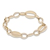 Thumbnail Image 1 of Italia D'Oro Oval Link Bracelet 14K Yellow Gold 7.9&quot;