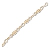 Thumbnail Image 2 of Italia D'Oro Oval Link Bracelet 14K Yellow Gold 7.9&quot;