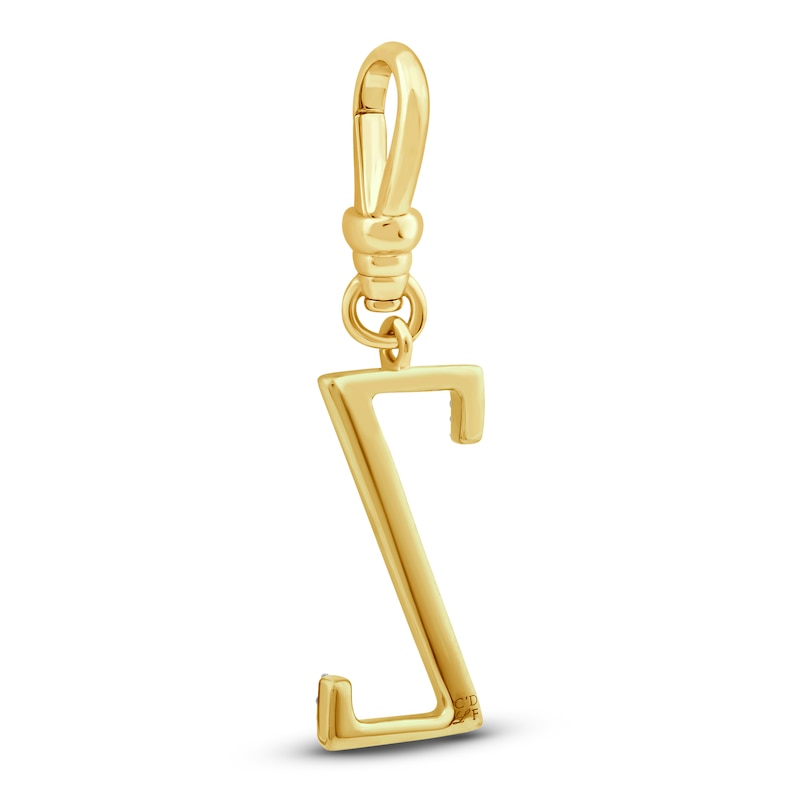 Main Image 2 of Charm'd by Lulu Frost Diamond Letter Z Charm 1/10 ct tw Pavé Round 10K Yellow Gold