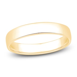 Comfort Fit Wedding Band 10K Yellow Gold 4mm Size 7