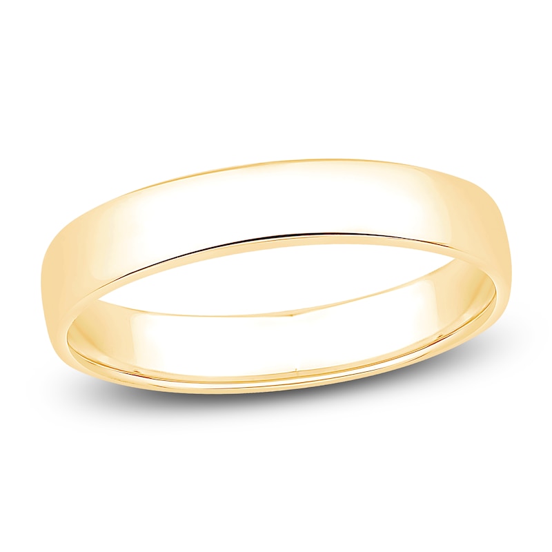 Main Image 1 of Comfort Fit Wedding Band 10K Yellow Gold 4mm Size 7