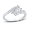 Thumbnail Image 1 of Diamond Engagement Ring 5/8 ct tw Oval/Round 14K White Gold