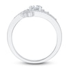 Thumbnail Image 3 of Diamond Engagement Ring 5/8 ct tw Oval/Round 14K White Gold