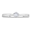 Thumbnail Image 3 of Diamond Solitaire Twist Engagement Ring 1/4 ct tw Round 14K White Gold (I2/I)