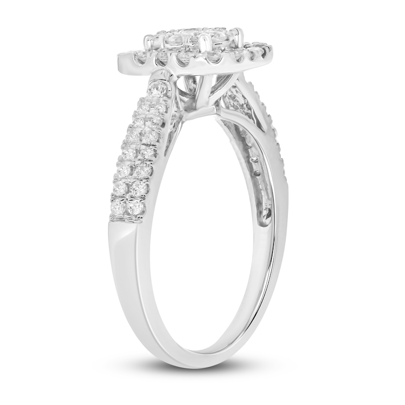 Main Image 2 of Diamond Engagement Ring 3/4 ct tw Round 14K White Gold