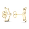 Thumbnail Image 3 of Diamond Capricorn Constellation Earrings 1/8 ct tw Round 14K Yellow Gold