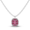 Thumbnail Image 0 of Juliette Maison Natural Rhodolite Garnet Pendant Necklace 10K White Gold