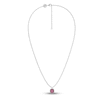 Thumbnail Image 1 of Juliette Maison Natural Rhodolite Garnet Pendant Necklace 10K White Gold