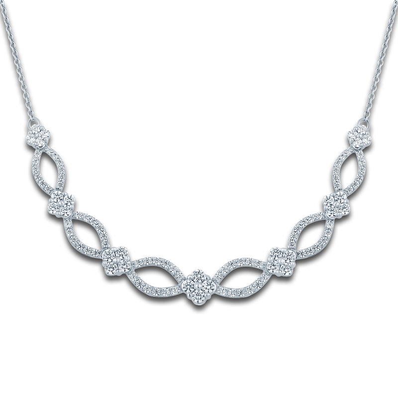 Main Image 1 of Pnina Tornai Diamond Necklace 1-1/2 ct tw Round 14K White Gold