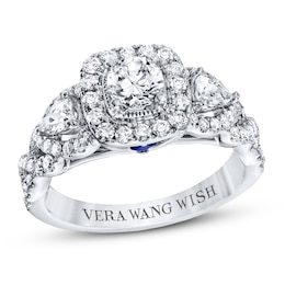 Vera Wang WISH 1-3/8 ct tw Diamond Engagement Ring 14K White Gold Ring