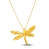 Thumbnail Image 2 of Le Vian Diamond Dragonfly Pendant Necklace 1/8 ct tw Round Blue Enamel 14K Honey Gold 19"