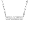 Thumbnail Image 1 of Personalized High-Polish Name Link Necklace Sterling Silver 18&quot; 7.0mm