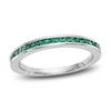 Thumbnail Image 1 of Natural Emerald Ring 14K White Gold