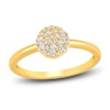 Thumbnail Image 1 of Diamond Pave Ring 1/5 ct tw Round 14K Yellow Gold