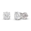 Thumbnail Image 1 of Lab-Created Diamond Solitaire Stud Earrings 4 ct tw Round 14K White Gold (SI2/F)