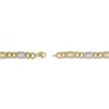 Thumbnail Image 3 of Italia D'Oro Diamond-Cut Oval Bracelet 14K Two-Tone Gold 7.5&quot;