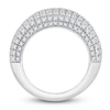 Thumbnail Image 2 of Diamond Multi-Row Pave Ring 2 ct tw Round 14K White Gold