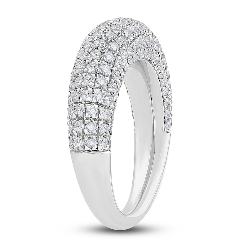 Main Image 3 of Diamond Multi-Row Pave Ring 2 ct tw Round 14K White Gold