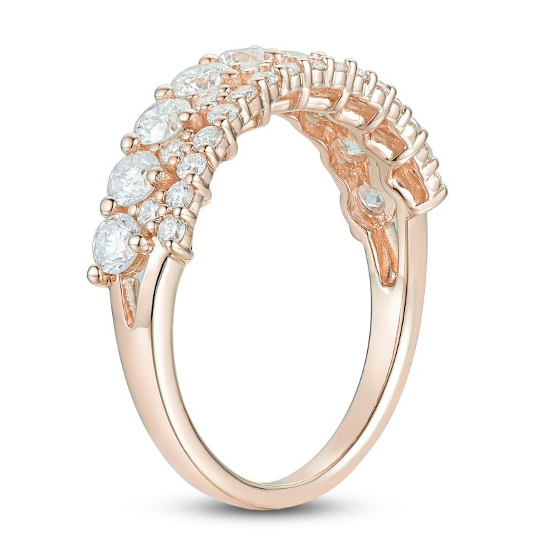 Main Image 2 of Diamond Multi-Row Anniversary Band 1-1/4 ct tw 14K Rose Gold