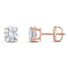 Thumbnail Image 0 of Round-Cut Lab-Created Diamond Solitaire Stud Earrings 3 ct tw 14K Rose Gold (F/SI2)