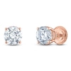 Thumbnail Image 1 of Round-Cut Lab-Created Diamond Solitaire Stud Earrings 3 ct tw 14K Rose Gold (F/SI2)