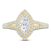 Thumbnail Image 3 of Pnina Tornai Marquise-Cut Double Halo Engagement Ring 1-1/8 ct tw 14K Yellow Gold