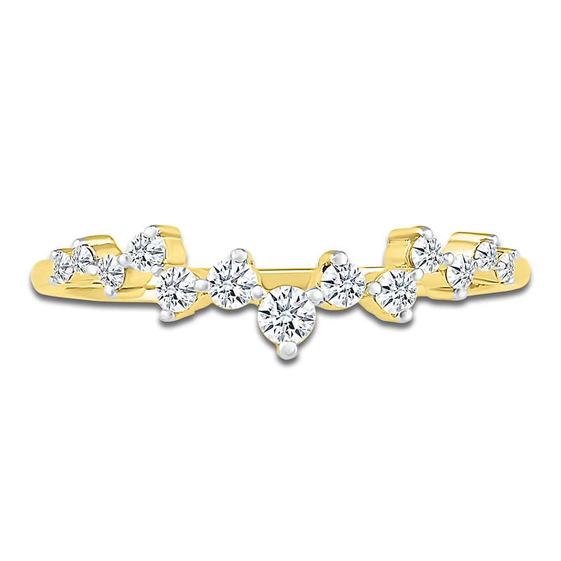 Main Image 3 of Diamond Stackable Contour Ring 1/4 ct tw 10K Yellow Gold