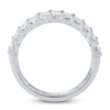 Thumbnail Image 4 of Lab-Created Baguette-Cut Diamond Anniversary Ring 2-1/5 ct tw 14K White Gold