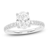 Thumbnail Image 0 of Lab-Created Oval-Cut Diamond Engagement Ring 1-1/4 ct tw 14K White Gold