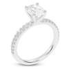 Thumbnail Image 1 of Lab-Created Oval-Cut Diamond Engagement Ring 1-1/4 ct tw 14K White Gold