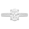 Thumbnail Image 2 of Lab-Created Oval-Cut Diamond Engagement Ring 1-1/4 ct tw 14K White Gold