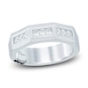 Thumbnail Image 1 of Pnina Tornai Men's Square-Cut Diamond Angled Wedding Band 3/4 ct tw 14K White Gold