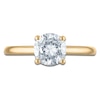 Thumbnail Image 3 of Lab-Created Round-Cut Solitaire Plus Engagement Ring 1-1/2 ct tw 18K Yellow Gold (F/VS)