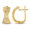 Thumbnail Image 1 of Le Vian Tramonto D'Oro Diamond Crossover Hoop Earrings 3/8 ct tw 14K Honey Gold