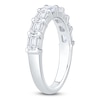 Thumbnail Image 2 of Certified Emerald-Cut Diamond Anniversary Ring 1-1/2 t tw 18K White Gold